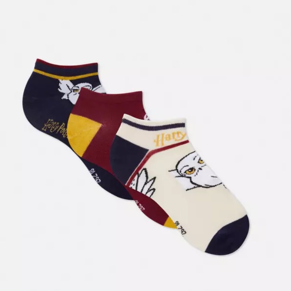 Harry Potter  Hedwig the owl three pack low cut socks